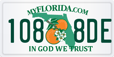 FL license plate 1088DE