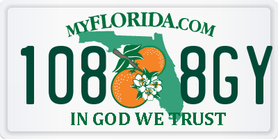 FL license plate 1088GY