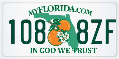 FL license plate 1088ZF