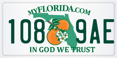 FL license plate 1089AE