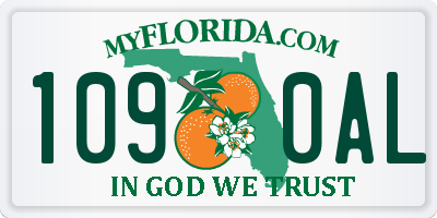 FL license plate 1090AL