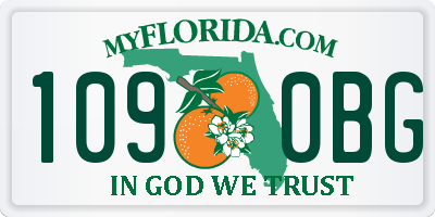 FL license plate 1090BG