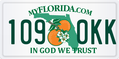 FL license plate 1090KK