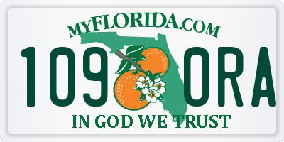 FL license plate 1090RA