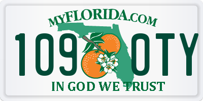 FL license plate 1090TY
