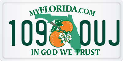 FL license plate 1090UJ