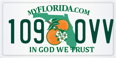 FL license plate 1090VV