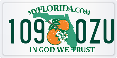 FL license plate 1090ZU