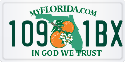FL license plate 1091BX
