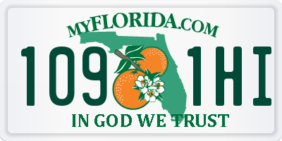 FL license plate 1091HI