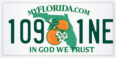 FL license plate 1091NE