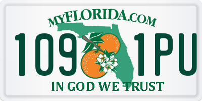 FL license plate 1091PU