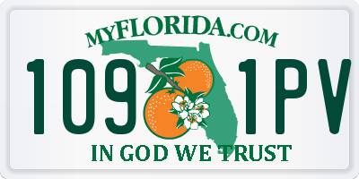 FL license plate 1091PV