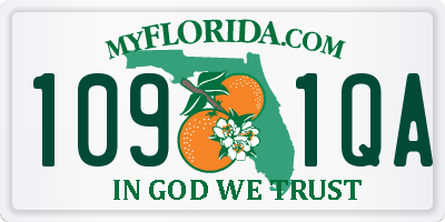FL license plate 1091QA