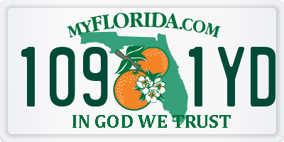 FL license plate 1091YD