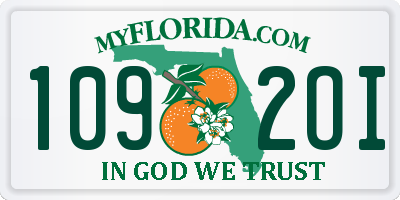 FL license plate 1092OI