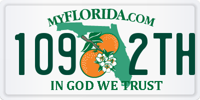 FL license plate 1092TH