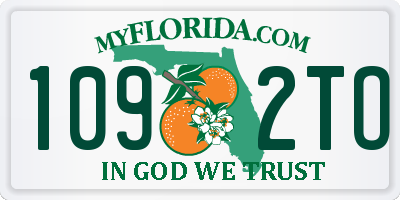 FL license plate 1092TO