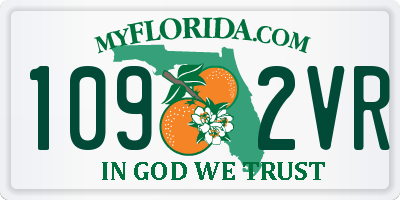 FL license plate 1092VR