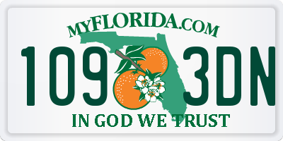 FL license plate 1093DN
