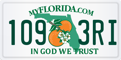 FL license plate 1093RI