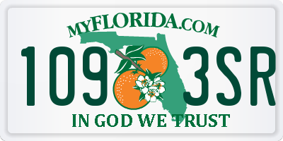 FL license plate 1093SR