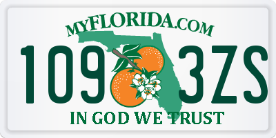 FL license plate 1093ZS