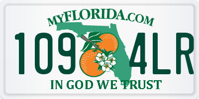 FL license plate 1094LR
