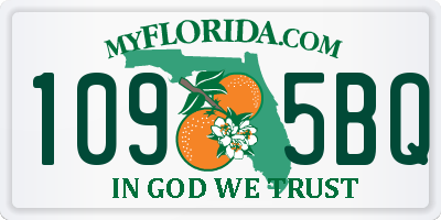 FL license plate 1095BQ