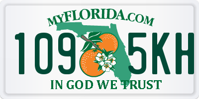 FL license plate 1095KH