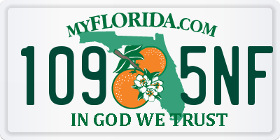 FL license plate 1095NF