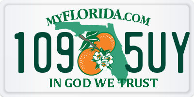 FL license plate 1095UY