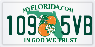 FL license plate 1095VB