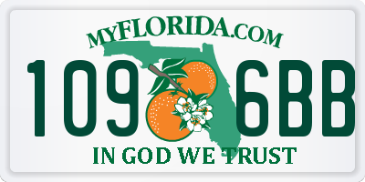 FL license plate 1096BB