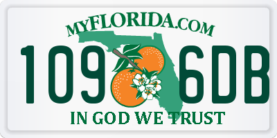 FL license plate 1096DB