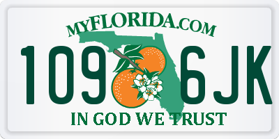 FL license plate 1096JK