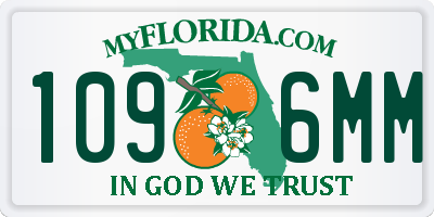 FL license plate 1096MM