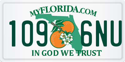 FL license plate 1096NU