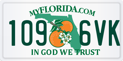 FL license plate 1096VK