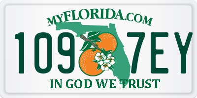 FL license plate 1097EY