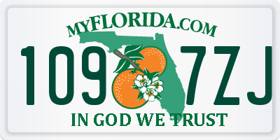 FL license plate 1097ZJ