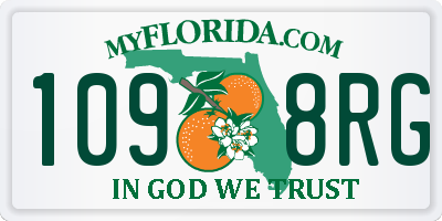 FL license plate 1098RG