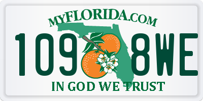 FL license plate 1098WE
