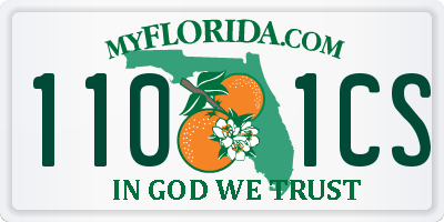 FL license plate 1101CS