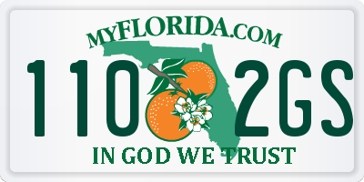 FL license plate 1102GS