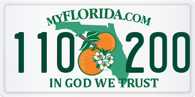FL license plate 1102OO