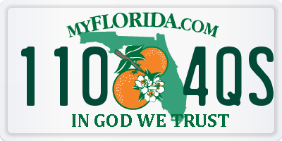 FL license plate 1104QS