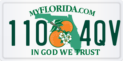 FL license plate 1104QV