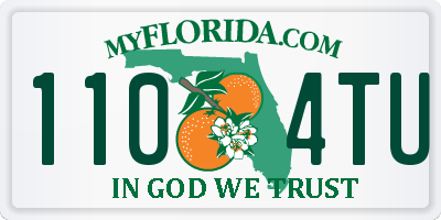 FL license plate 1104TU