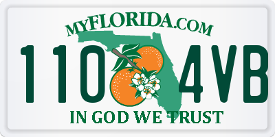 FL license plate 1104VB